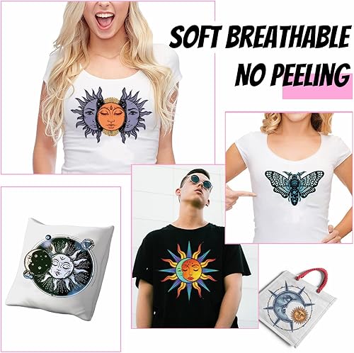 Miniatura 6 de SUPERDANT 9 estilos de tarot temáticas de tarot adhesivos de transferencia de papel de transferencia para camisetas PET película de transferencia de