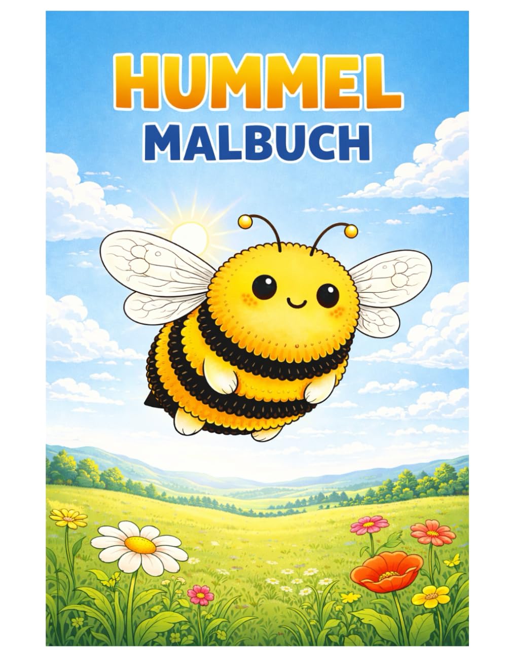 Hummel Malbuch: 50 fröhliche Ausmalbilder der flauschigen Gartenfreunde – Für Kinder und Erwachsene zum Ausmalen und Entspannen