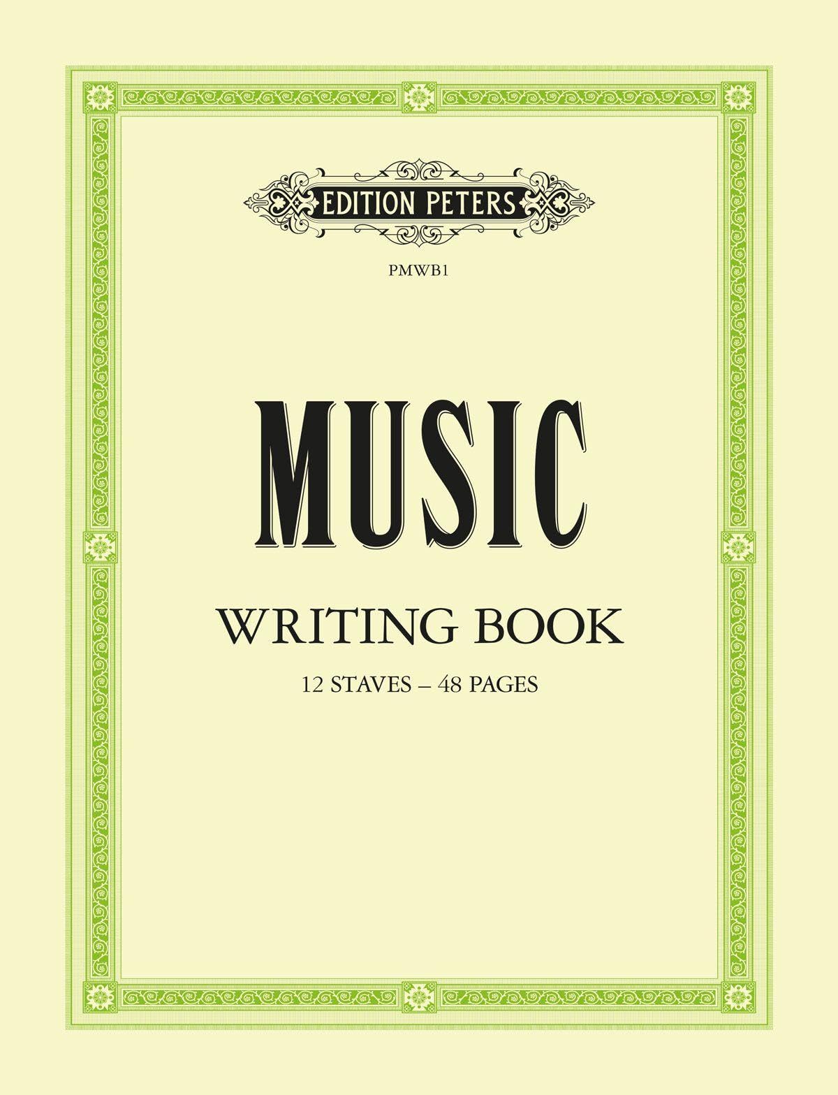 Edition Peters Music Writing Book: Portrait, 12-Stave (Pmwb1: 12 Notensysteme Pro Seite (Edition Peters)