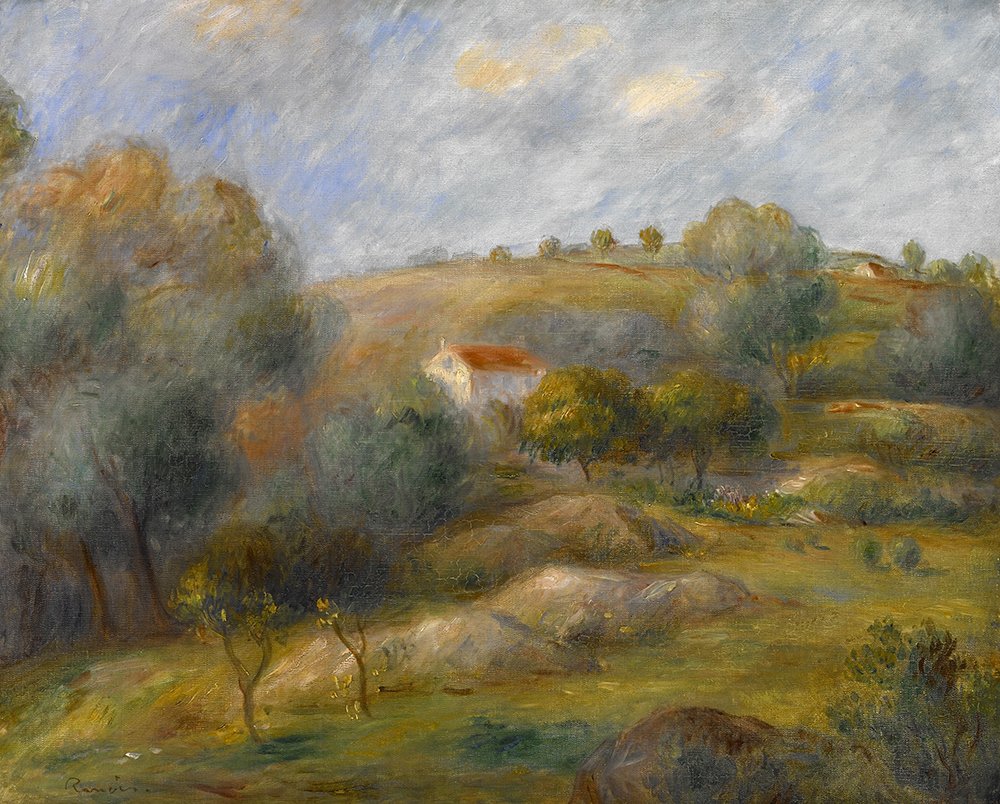 Affiche Springtime in Essoyes par Renoir grand format semi-brillant pour salon