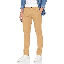 Tommy Jeans Chino Uomo TJM Scanton Chino Pant Slim Fit, Verde (Classic Khaki), 29W , 34L