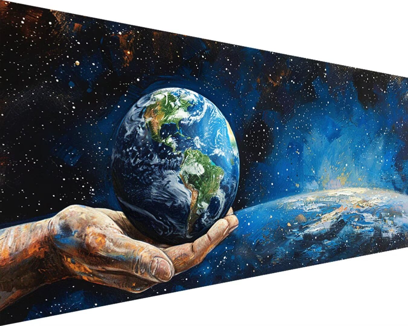 Amazon | 数字塗り絵 地球 paint by numbers 地球 数字油画 大人用