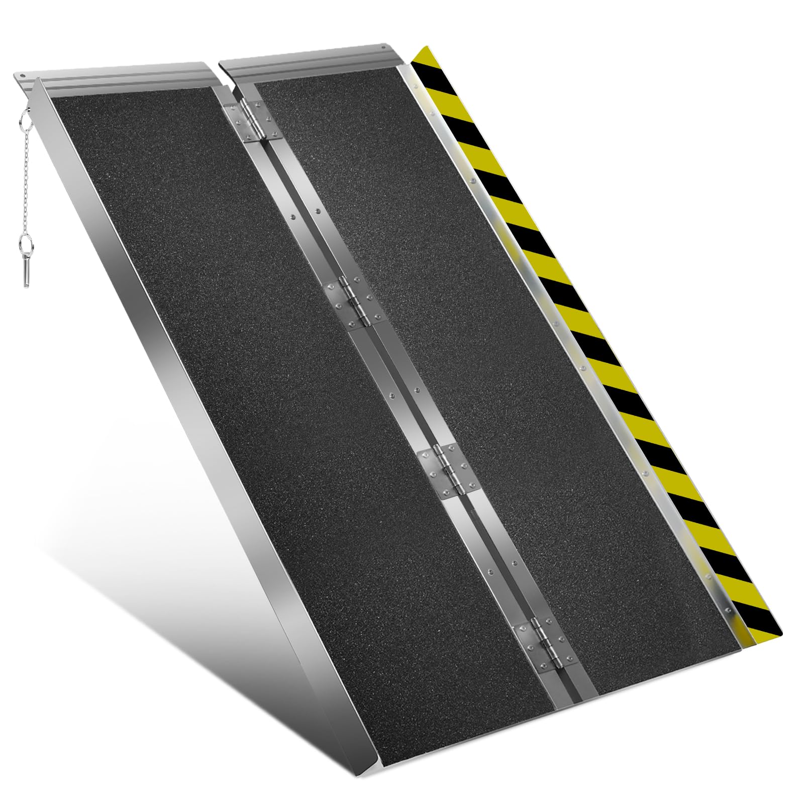 Portable Wheelchair Ramp 5FT - Ramp for Wheelchair for Home Steps, Non-Slip Aluminum Folding Handicap Ramp for Car, Doorways, Curbs, Stairs