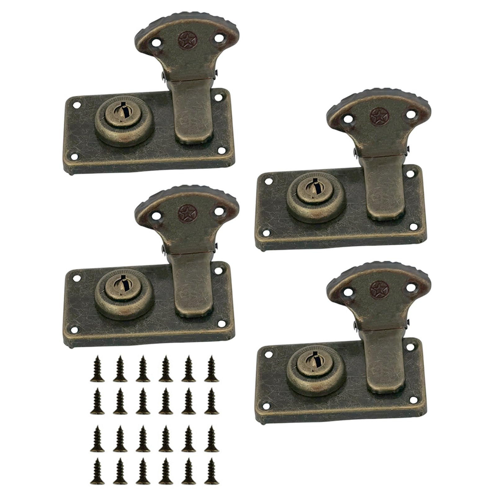 Buxuaaaa Bronze Of 4 Antique Styles Snapped Accessory For Jewelry Box Cabinets And Projects Supplies With And Screws Snapped