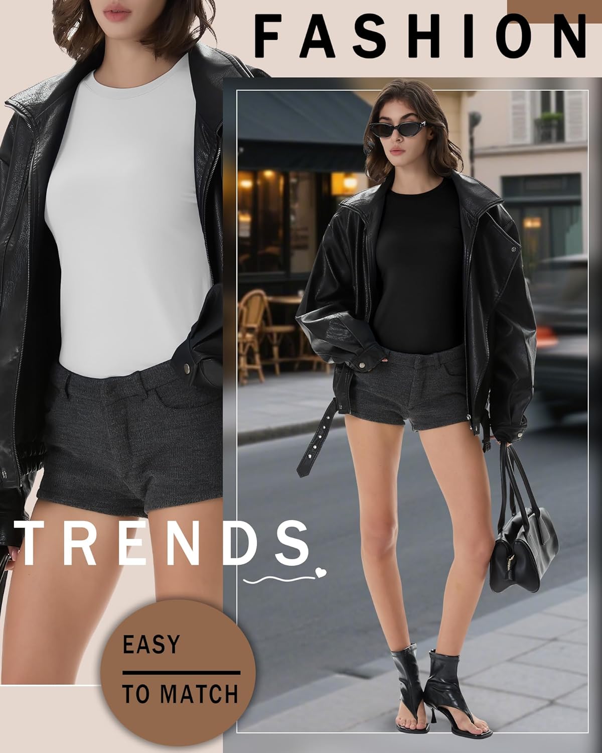 Neer 4 Pack Women's Long Sleeve Shirts Underscrub Crew Neck Slim Fit Undershirts Stretchy Casual Tight Tops - Image 5