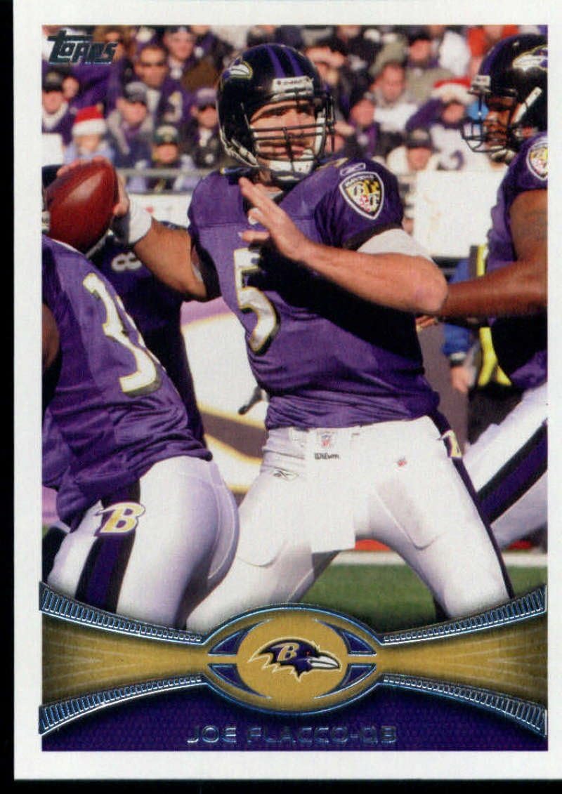 2012 Topps Football #78 Joe Flacco Baltimore Ravens Official NFL Trading Card (Stock Photo Shown, Near Mint to Mint Condition)