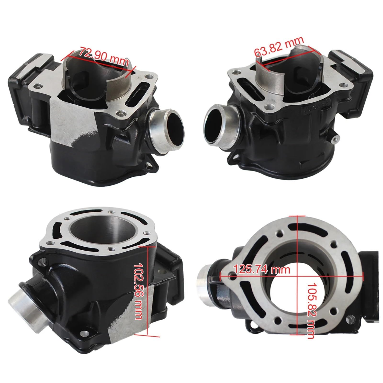1 set da 63 mm, kit guarnizione testata pistone motore 2GU-11311-00-00 2GU-11321-00-00 compatibile con YAMAHA Banshee YFZ350 1987-2006 ATV