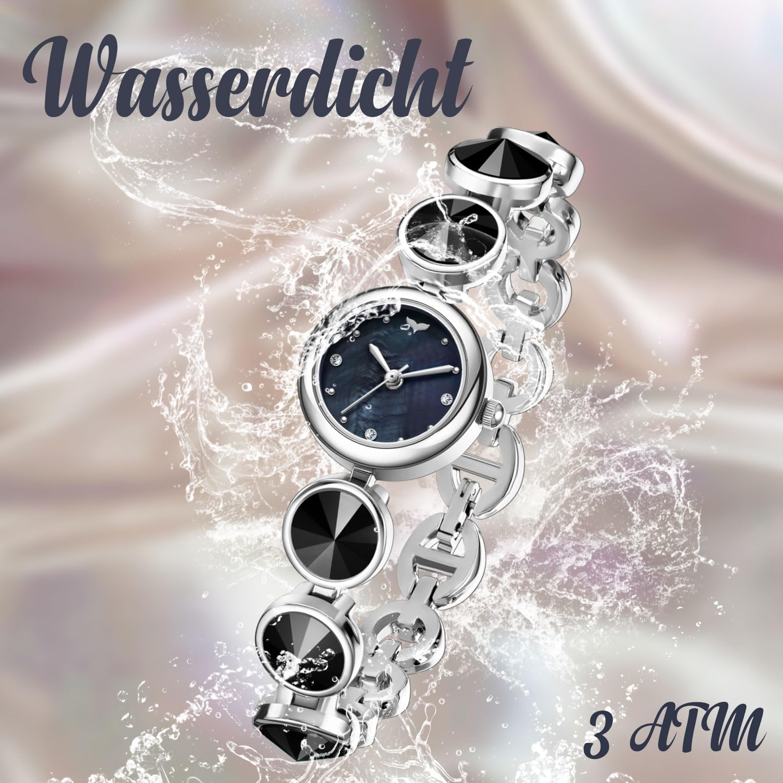 findtime Orologio da donna, elegante, sottile, analogico, al quarzo, impermeabile, per donne, per donne e ragazze