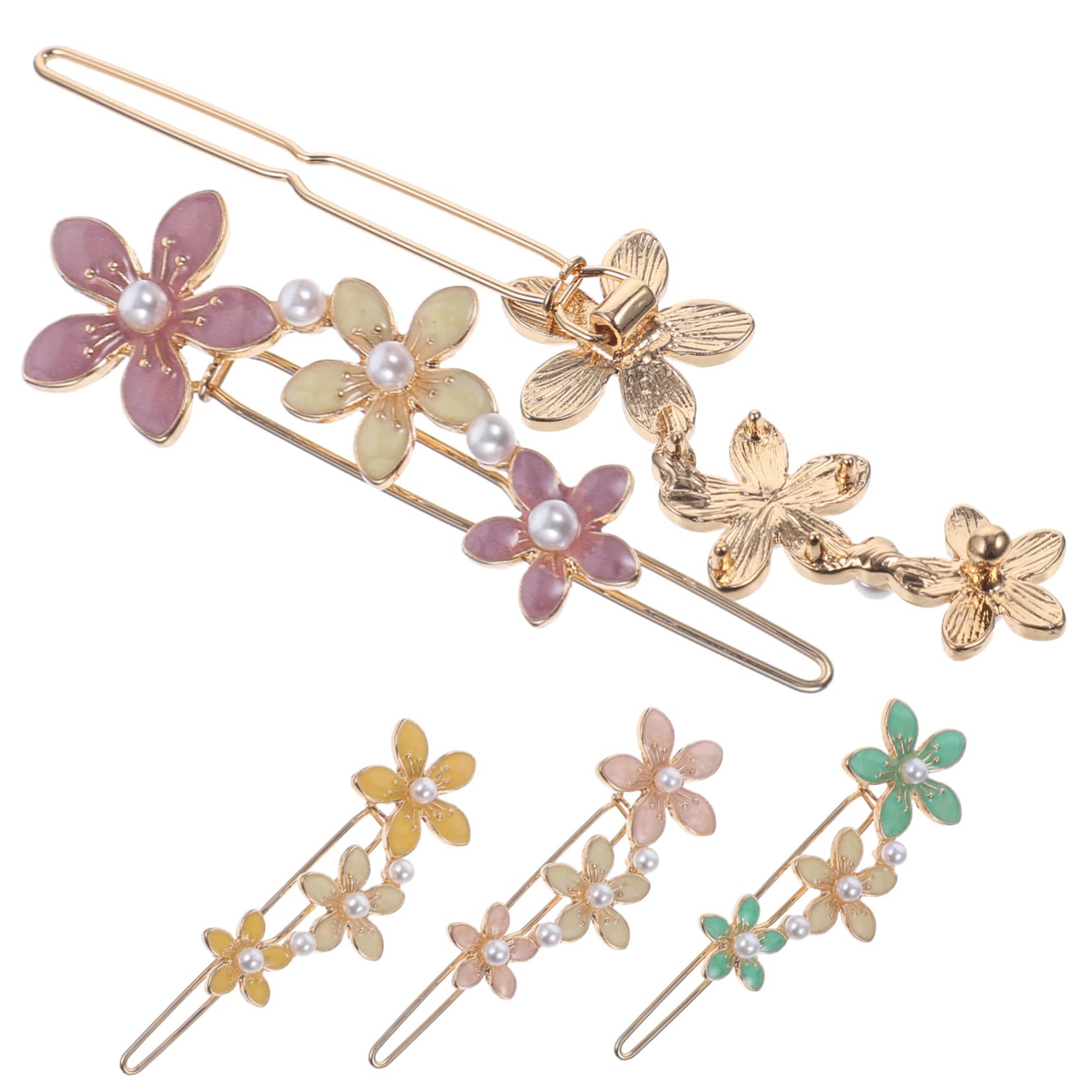 minkissy 20pezzi Fermagli Per Eleganti Metallo Con Fiori Perle Da Accessori Per Per Donne e Sposa Per Ogni Occasione e Stile Di Acconciatura