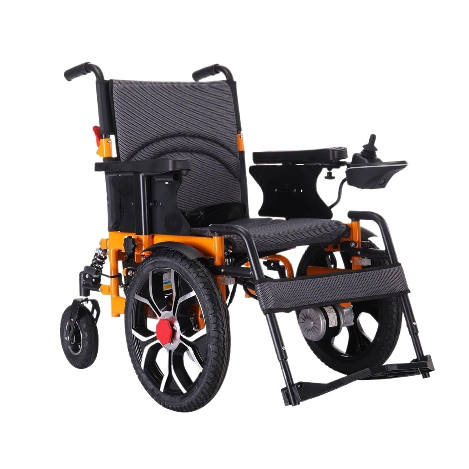 Sedia A Rotelle Elettrica Pieghevole Trazione Anteriore Capacità Di Carico 150 Kg Motore A Batteria 12AH 500 W Adatto A Tutti I Terreni Comodo E Facile Da Usare