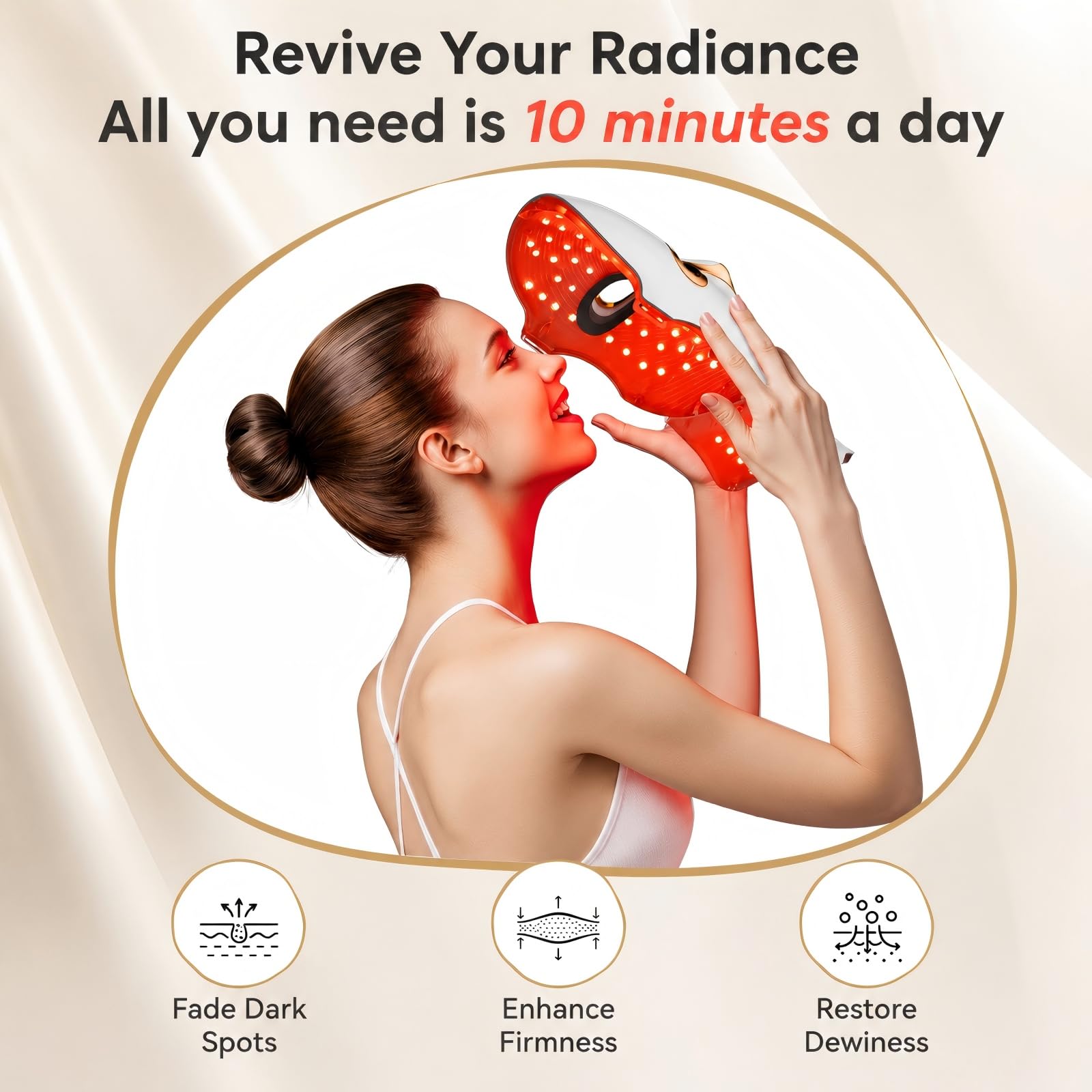 Red Light Therapy for Face LED Infrared Facial Mask