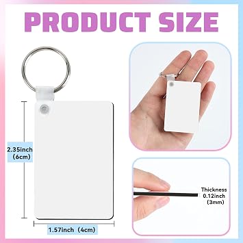 Joyclub Sublimation Keychain Blanks 240 Pcs MDF llaveros para sublimar