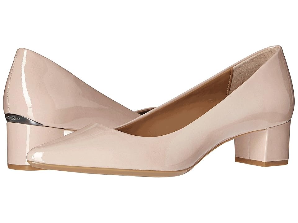

Calvin Klein Genoveva Pump (Blush Patent) Women's Shoes, Beige