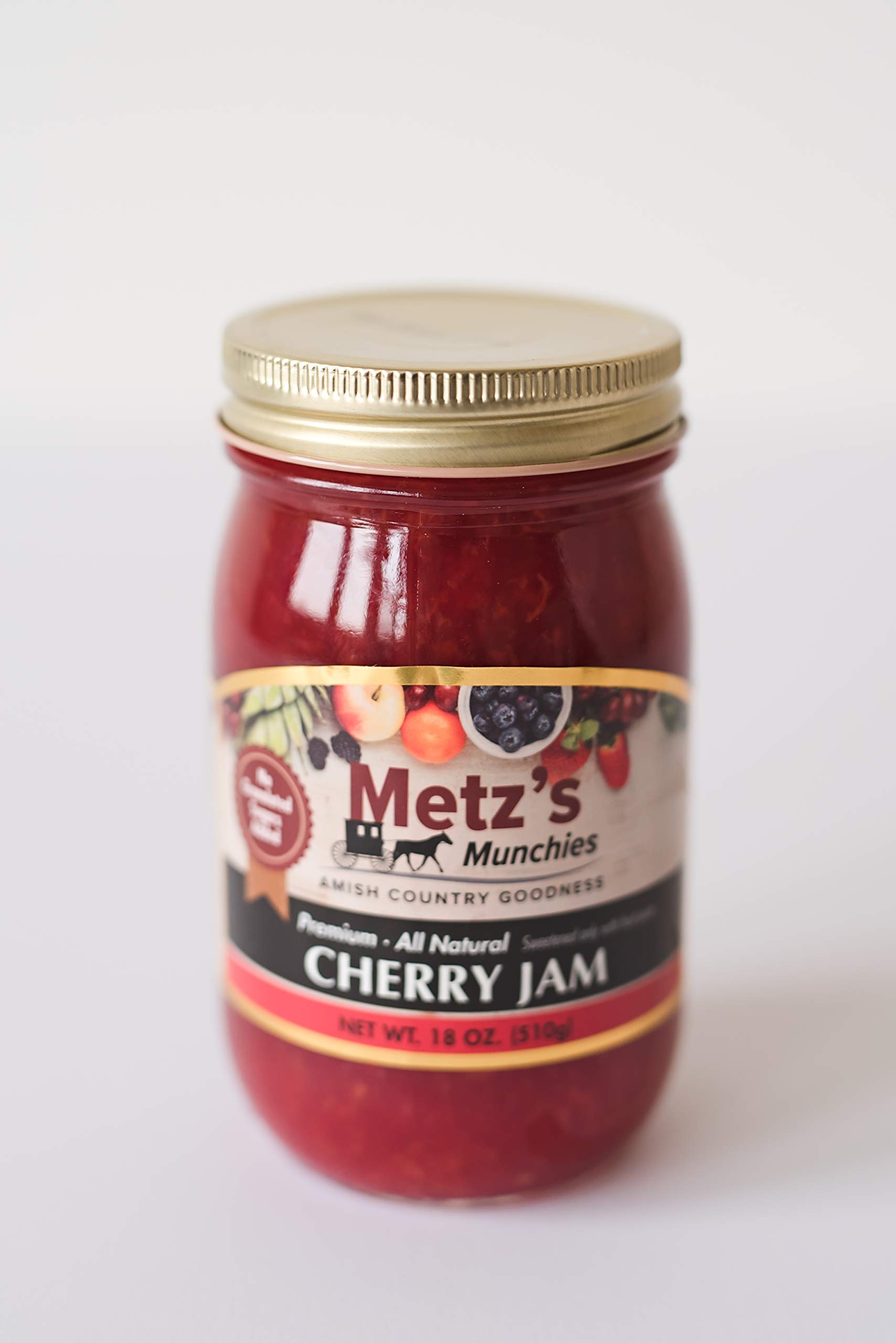 Premium - All Natural- No Sugar Added Cherry Jam