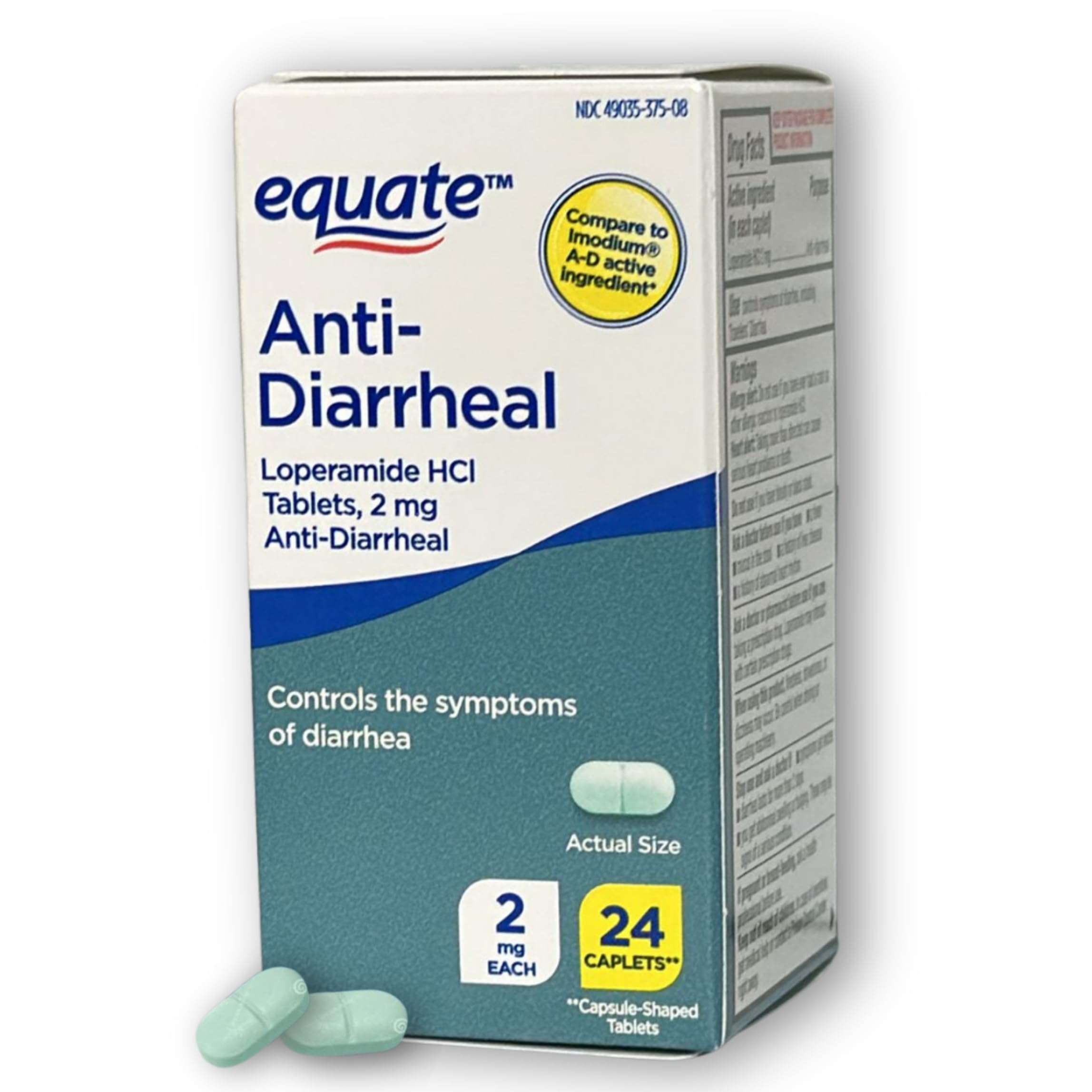 Loperamide for Diarrhea 2 mg- Active Ingredient Hydrochloride 2 mg 24 Caplets (Pack of 1), Boxed by Fusion Shop Store — Amazon image 7