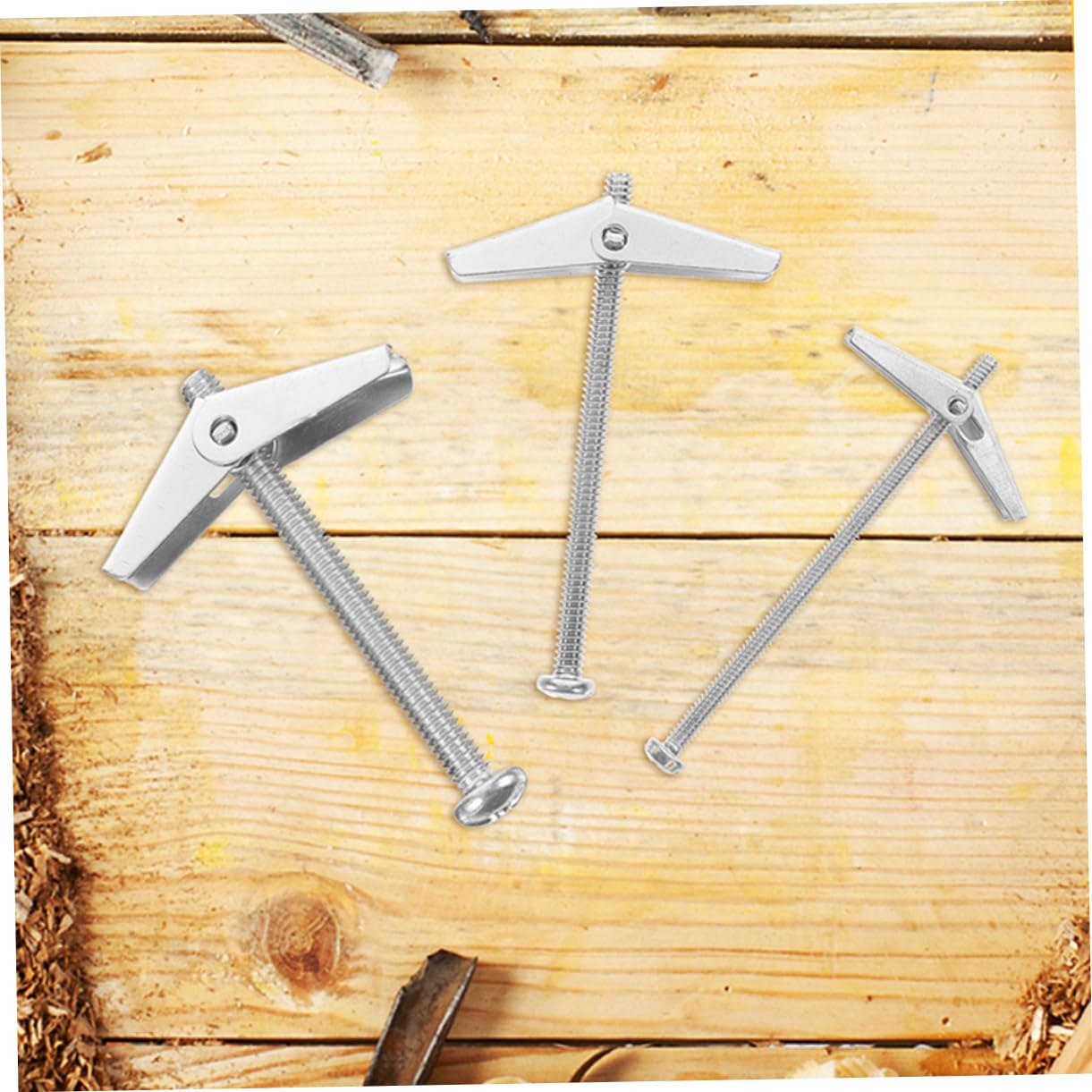 ARTIBETTER 1 Set Aircraft Grade Toggle Bolts Steel Drywall Anchors Wing Nut Heavy Duty Toggle Anchors for Wall Mounting