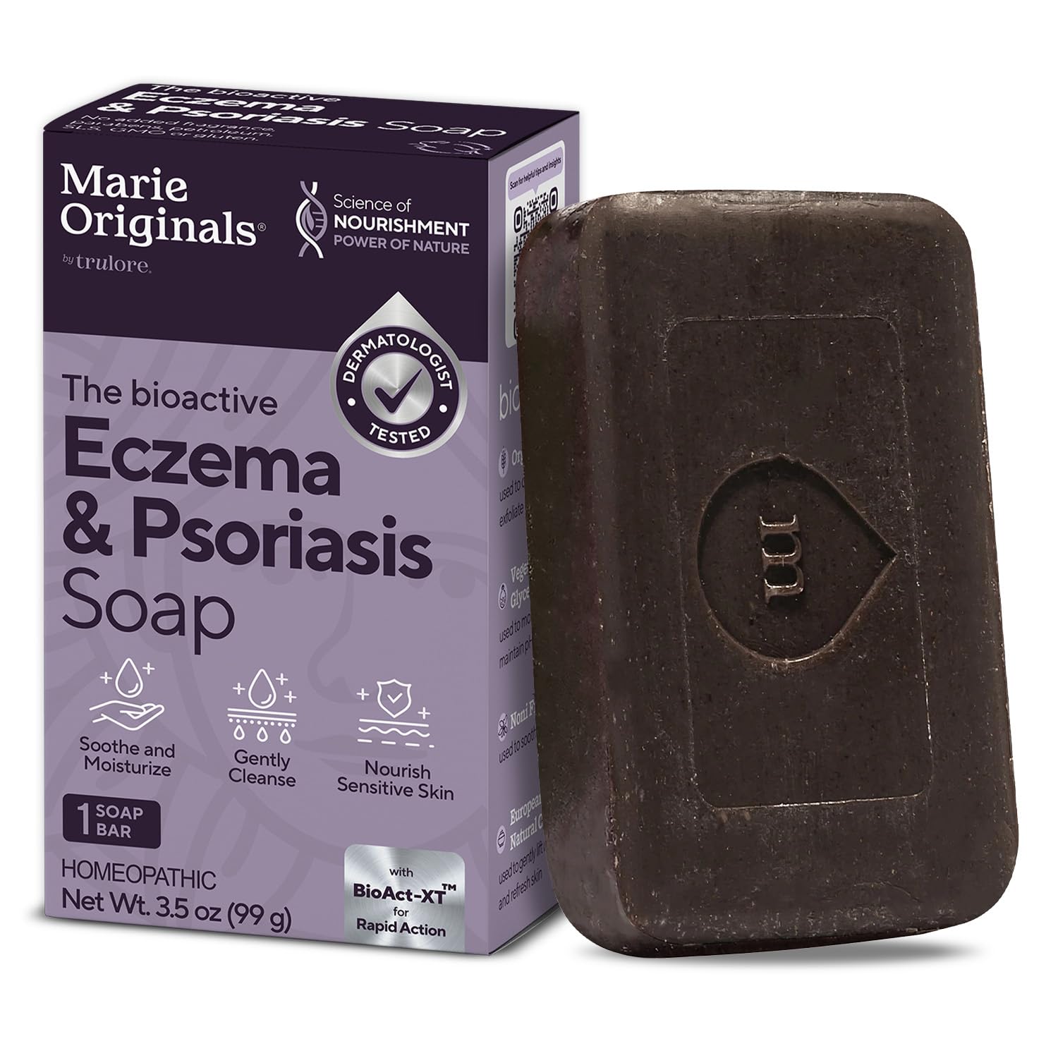 Eczema Face Soap Body Wash Bar – All Natural Psoriasis, Dermatitis Treatment for Dry Itchy Flaky Skin Relief – Gentle Detoxifying, Healing, Anti-Itch, Cleansing Skincare (Pack of 1)