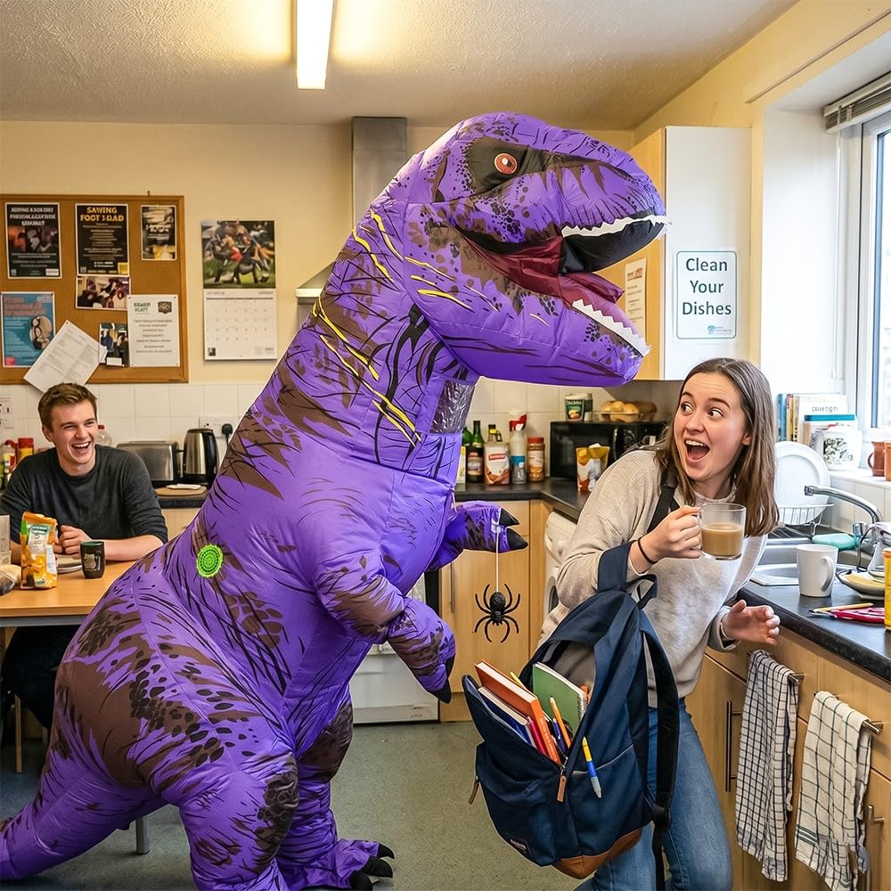 Rysotowy Nadmuchiwany kostium dinozaura dla dorosłych, nadmuchiwany kostium T-rex, zabawna impreza, kostium dinozaura, fantazyjny kostium na Halloween