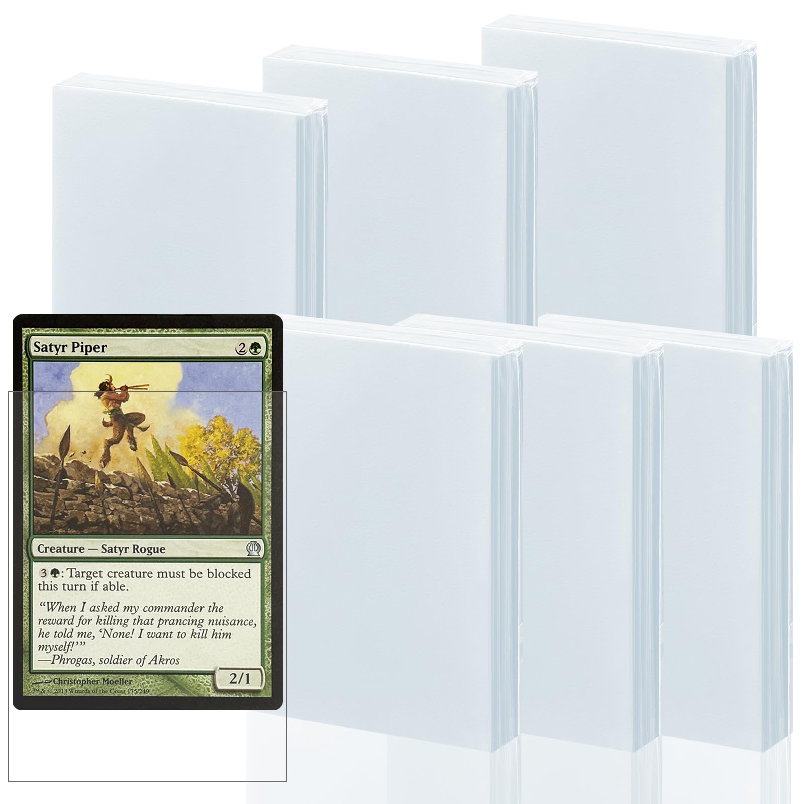 600 Pack Card Sleeves Clear