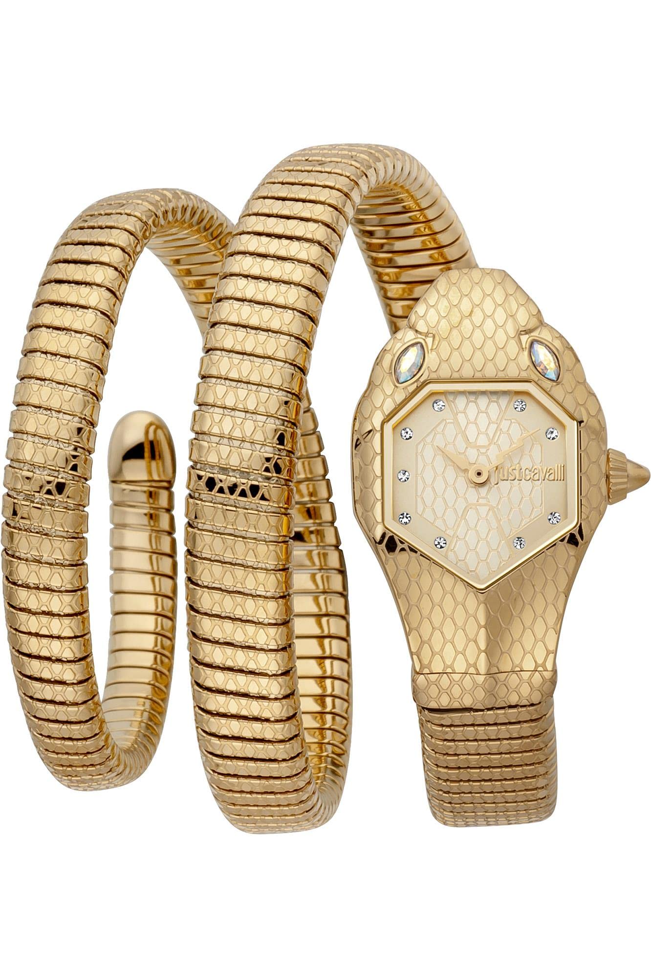Just Cavalli Womens Champagne Dial Stainless Steel Analog Watch (B08WBNTW7M) Amazon Price History, Amazon Price Tracker