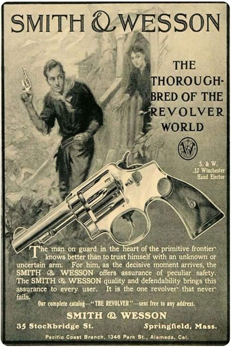 Amazon HFJDHF Gun Metal Tin Sign Smith Wesson The Thorough Bred amazon-hfjdhf-gun-metal-tin-sign-smith-wesson-the-thorough-bred