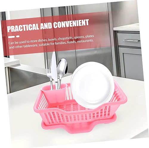 Miniatura 6 de HAKIDZEL 1 juego de estante de cocina plato de drenaje fregadero esponja soporte plato pequeño estante de secado de platos cubiertos de plástico