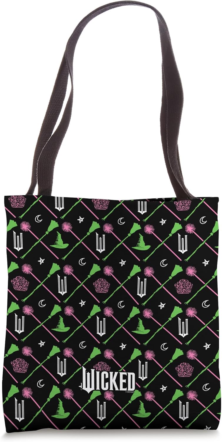 Wicked Broomsticks & Wands All Over Print Tote Bag