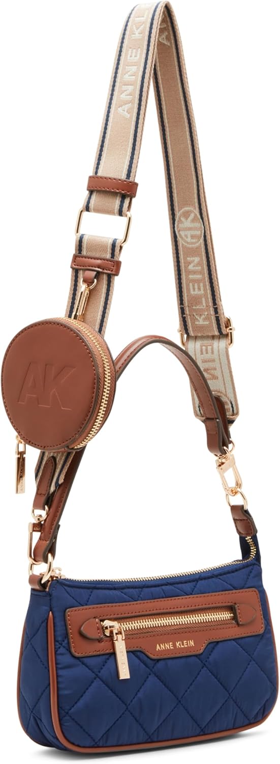 Anne Klein womens Anne Klein Quilted Nylon Pochette - Image 5