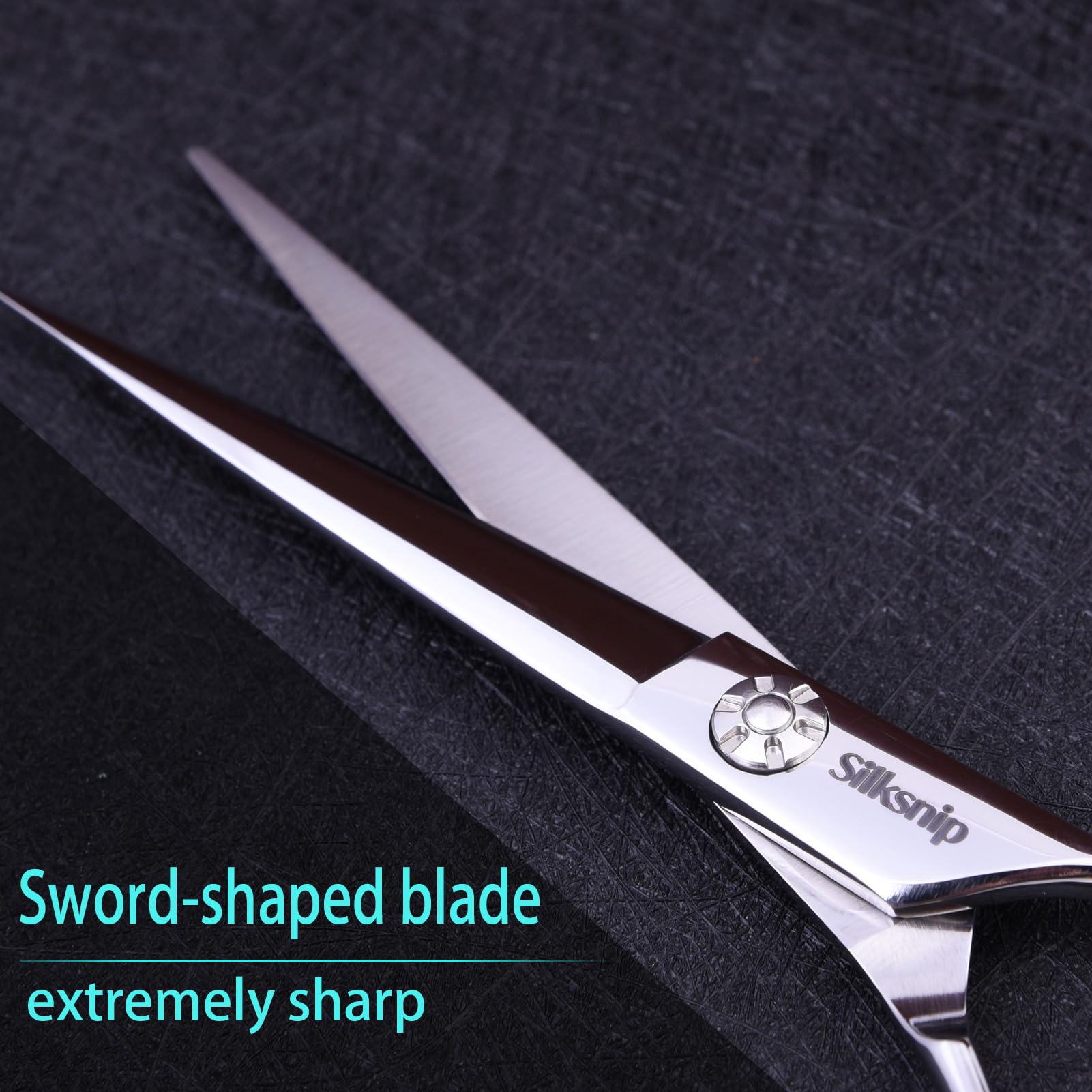 Professional Hair Cutting Scissors Barber Shears with Leather Case