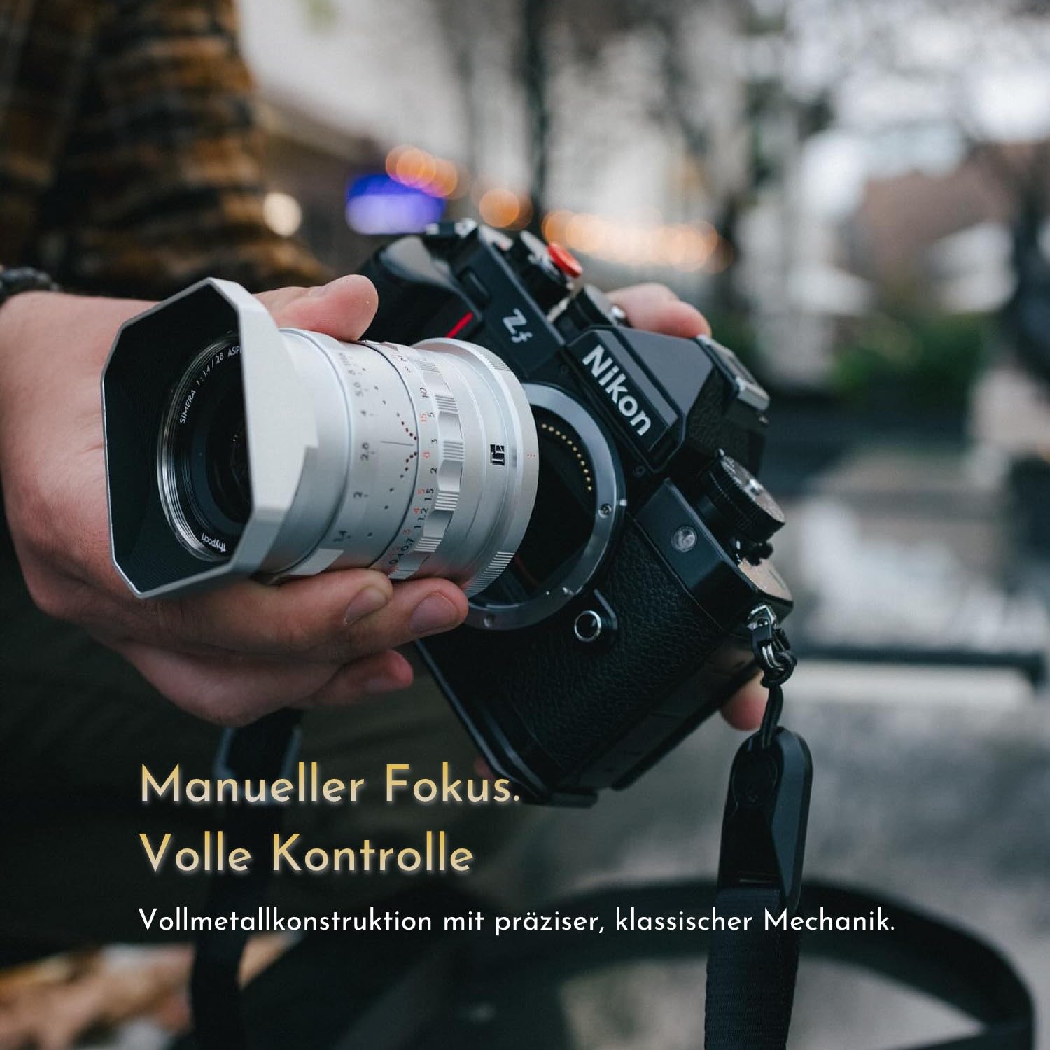 Thypoch Simera 28mm f/1.4 Vollformat M Mount Objektiv für Leica M, MF Kompakt Lichtstark Objektiv Kompatibel mit M2, M4, M6, M9, M9-P, M 240, M-P 240, M 262, MI0-P, MI0-R, MI1 Schwarz