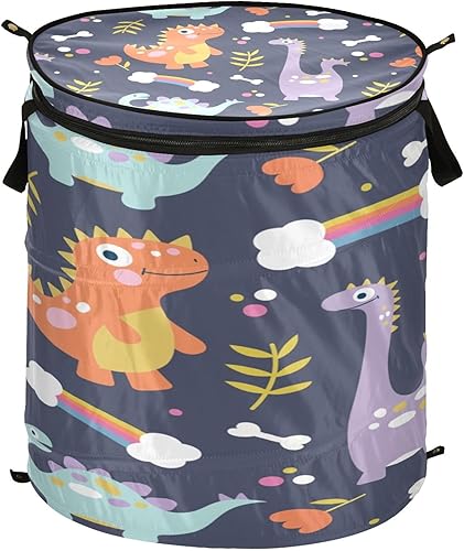 zipper tall foldable laundry bag for room Cartoon Dinosaur Pattern Sweet,mueble para zapatos organizador disponible en Yaxa Venezuela