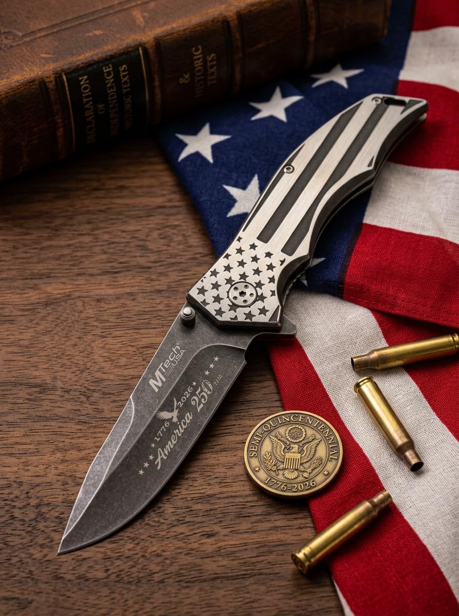 Amazon.com : MTECH USA 250th Anniversary America Folding Pocket