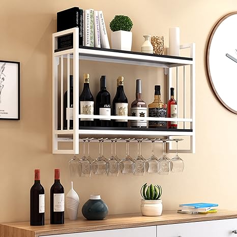 Amazon ワイン ラック ワインホルダー ワイングラスラック 吊り下げ おしゃれ ワインスタンド ワイン棚 ワインラックの壁掛けマウントワイン シャンパンガラスゴブレット茎の棚のホルダーメタルと木製のワインホルダー ワインのボトルとメガネの収納ディスプレイ Amazon ワイン ラック ワインホルダー ワイングラスラック 吊り下げ おしゃれ ワインスタンド ワイン棚 ワインラックの壁掛けマウントワイン シャンパンガラスゴブレット茎の棚のホルダーメタルと木製のワインホルダー ワインのボトルとメガネの収納ディスプレイ