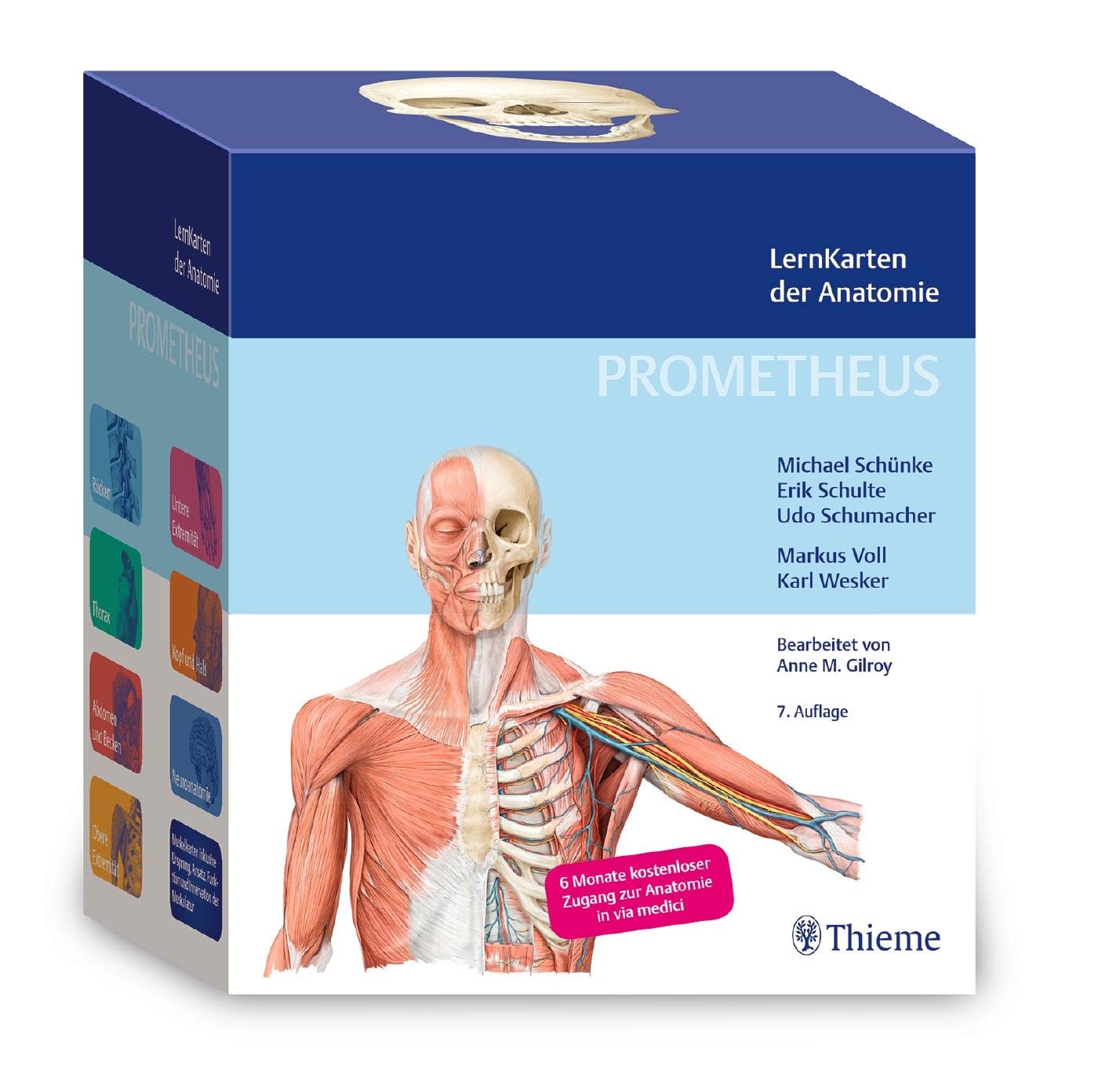 PROMETHEUS LernKarten der Anatomie: 6 Monate kostenloser Zugang zur Anatomie in via medici
