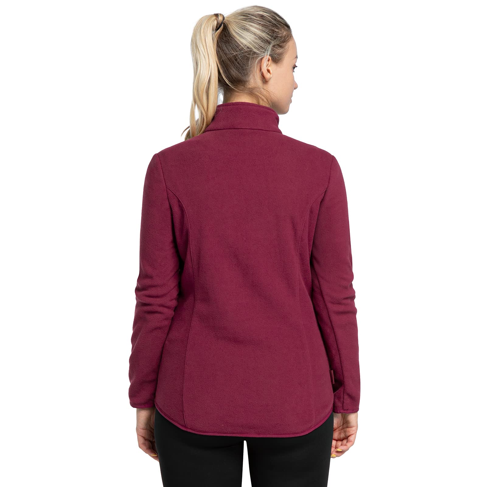 33,000ft Damen Fleece Pullover mit Halbreißverschluss Fleeceshirt Winter Warm Ski-Pullover Microfleece Atmungsaktiv Fleecepulli für Reisen Wandern Skifahren