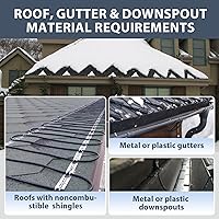 Vista 5 de HEATIT HIRD - Cable de deshielo para techo y canalón de 20 pies y 5 vatios por pie