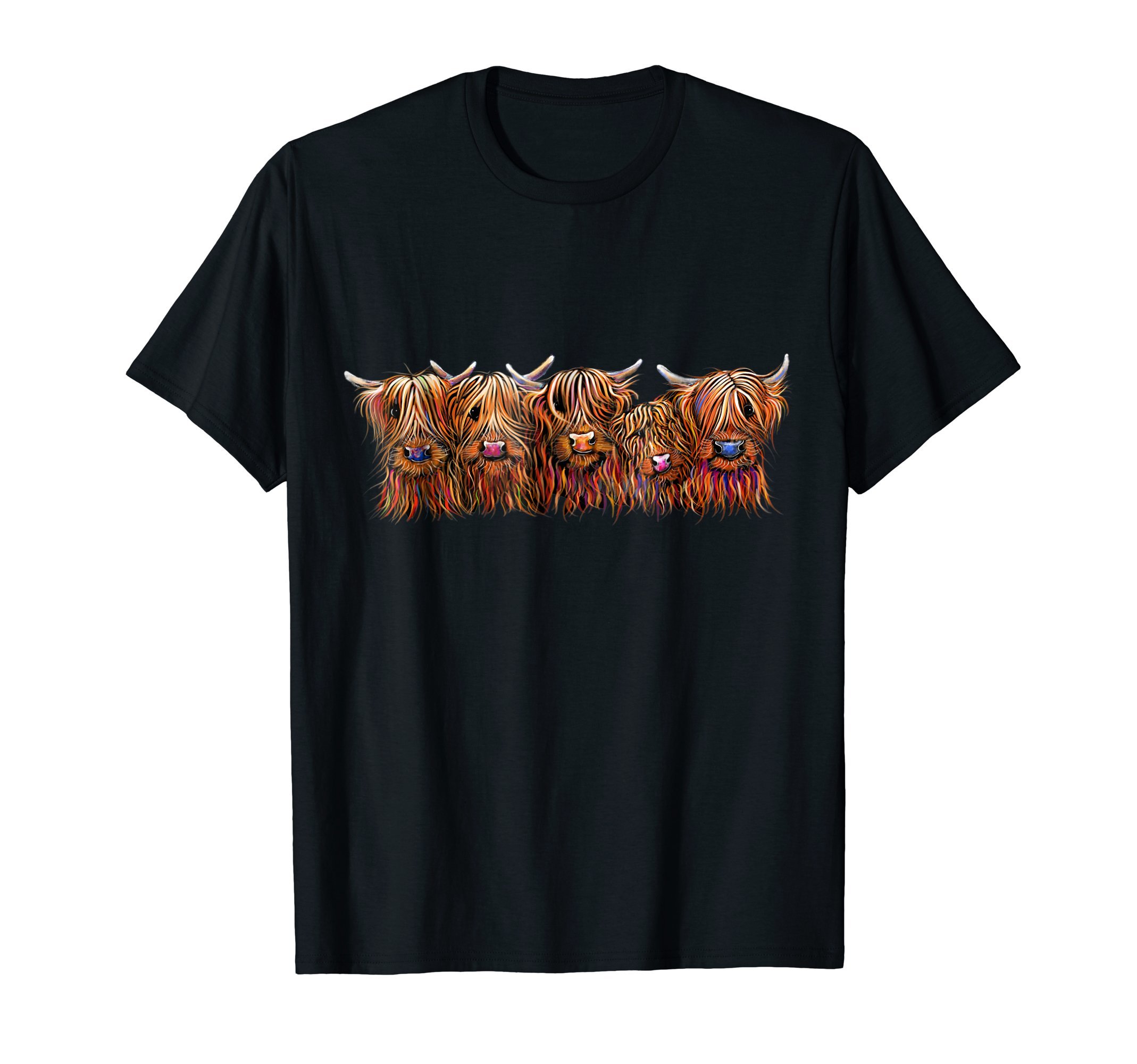 SHiRLeY MacARTHuRSCoTTISH HiGHLaND CoWS ' The HaiRY BuNCH oF Coos ' T-Shirt T-ShirtOEKO-TEX STANDARD 100