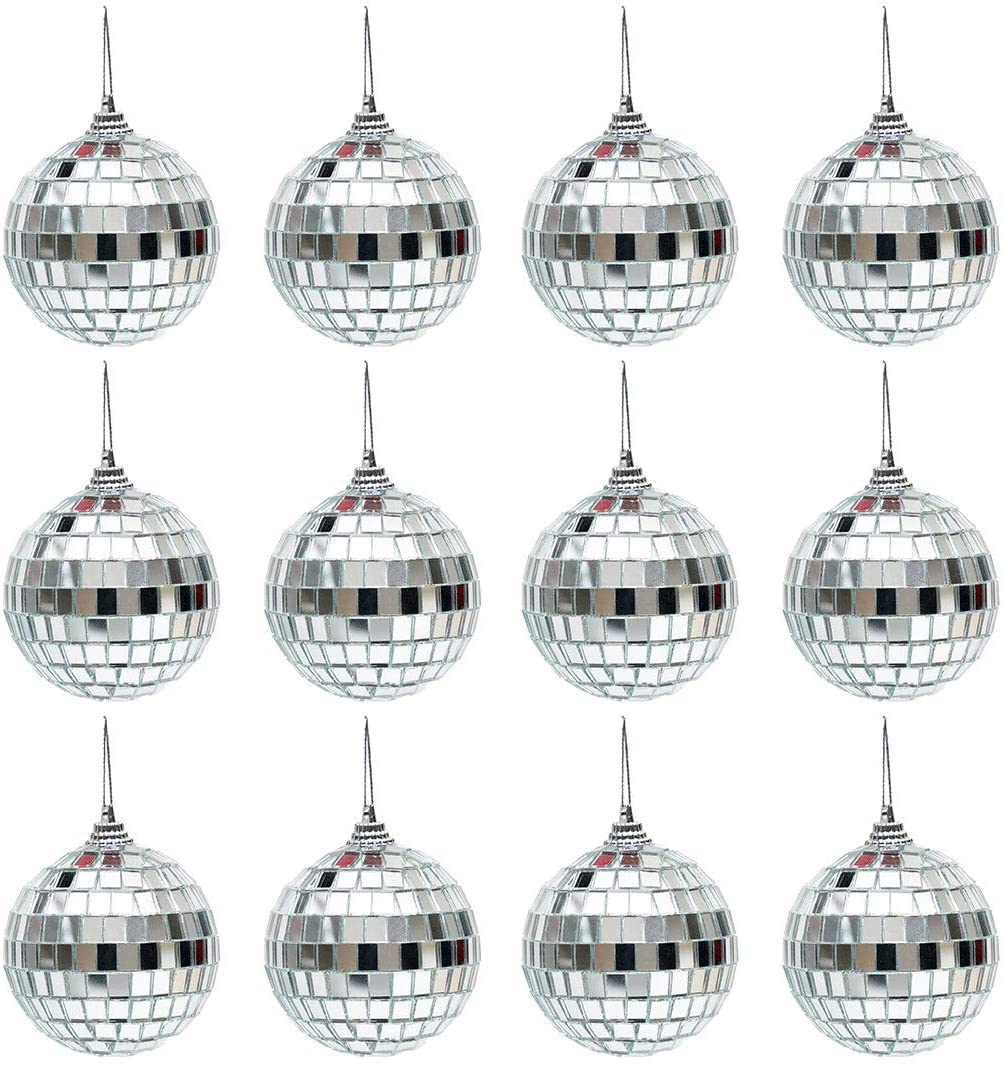 Buy BAKEFY 12 Piece Small Disco Ball Christmas Ball Mirror Party Disco