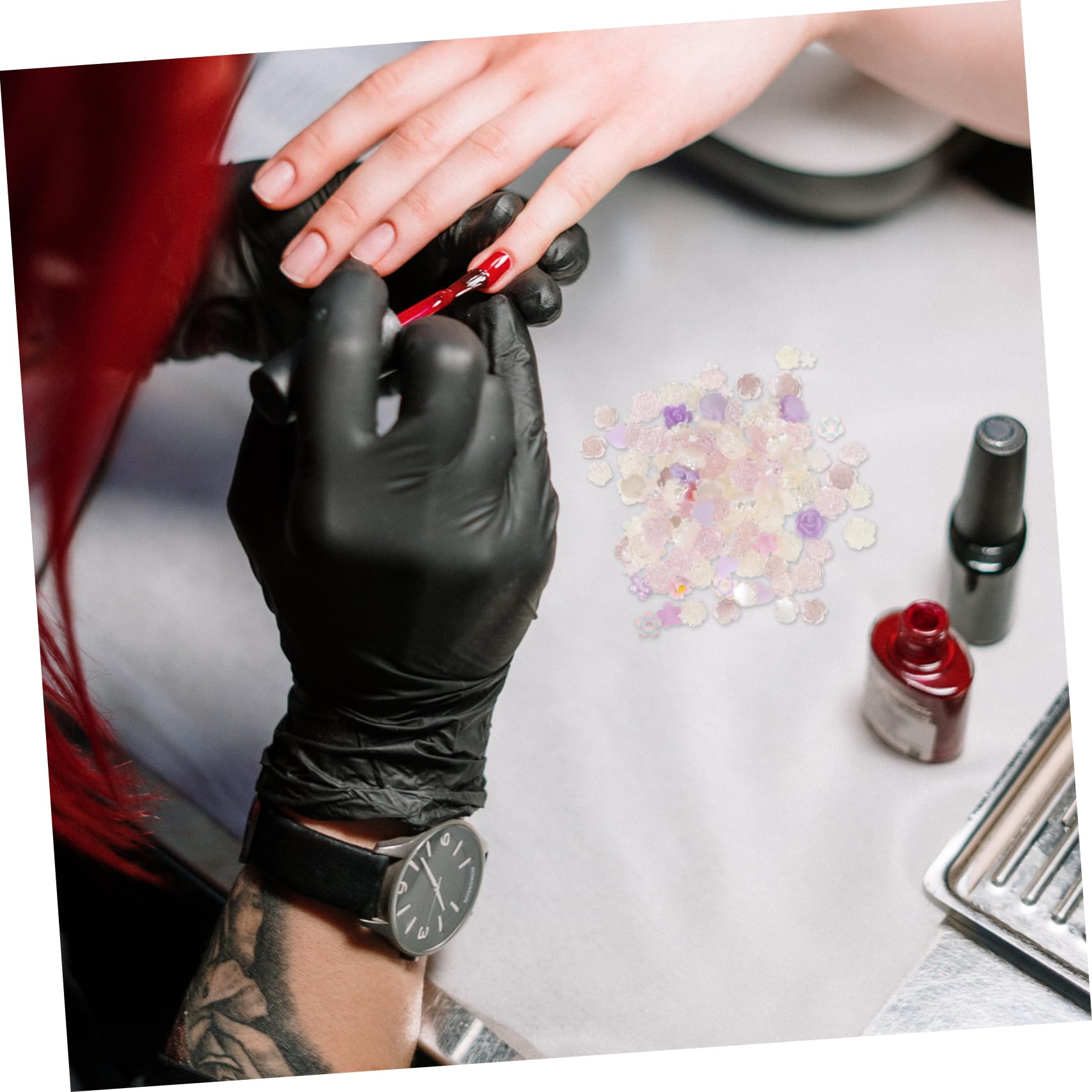 PACKOVE 3 Pezzi Decorazioni Resina per Unghie per Nail Art e Custodie Telefoniche e Creazioni