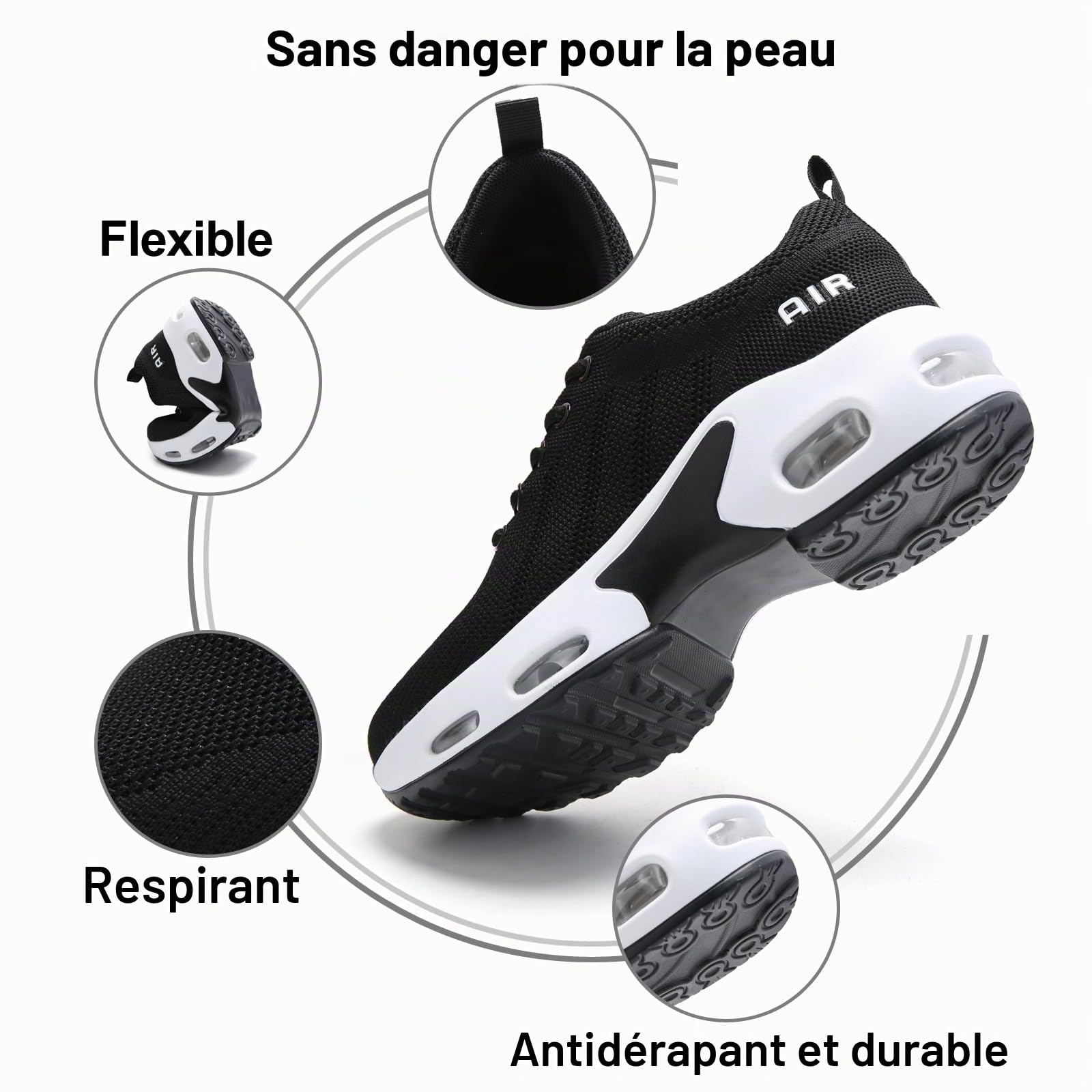 Basket Femme Chaussures Mode et Sport Légère Confortable Chaussures de Marche Running Sneakers