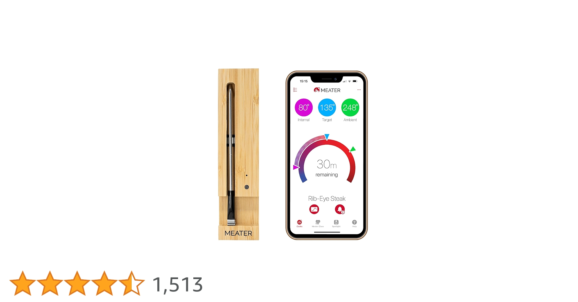 MEATER (ミーター) | 範囲33フィート ワイヤレススマート肉温度計 Amazon.co.jp: MEATER (ミーター) | 範囲33フィート トゥルー