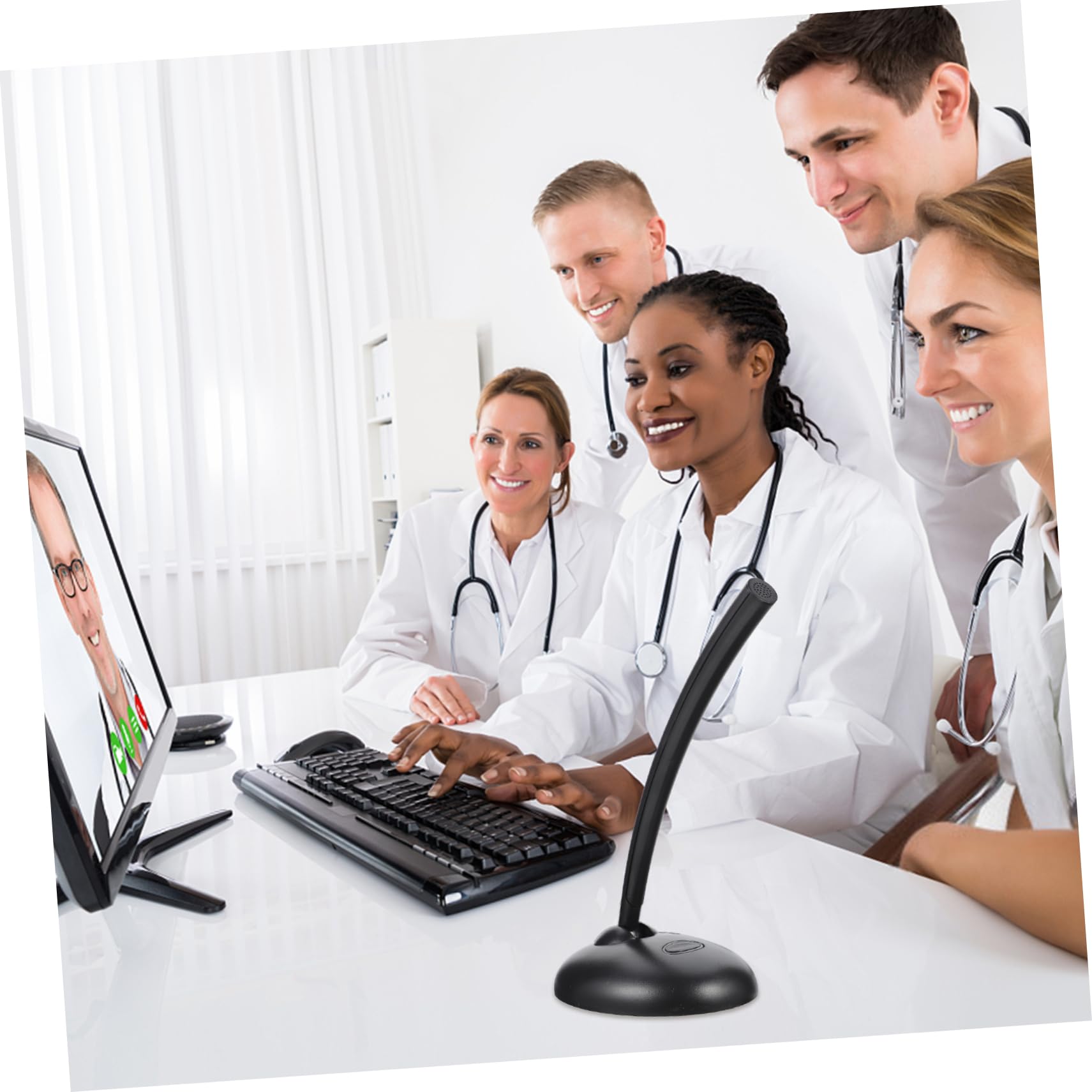 KONTONTY Computer Microphone Game Chatting Stand Studio Quality for Live Broadcasting