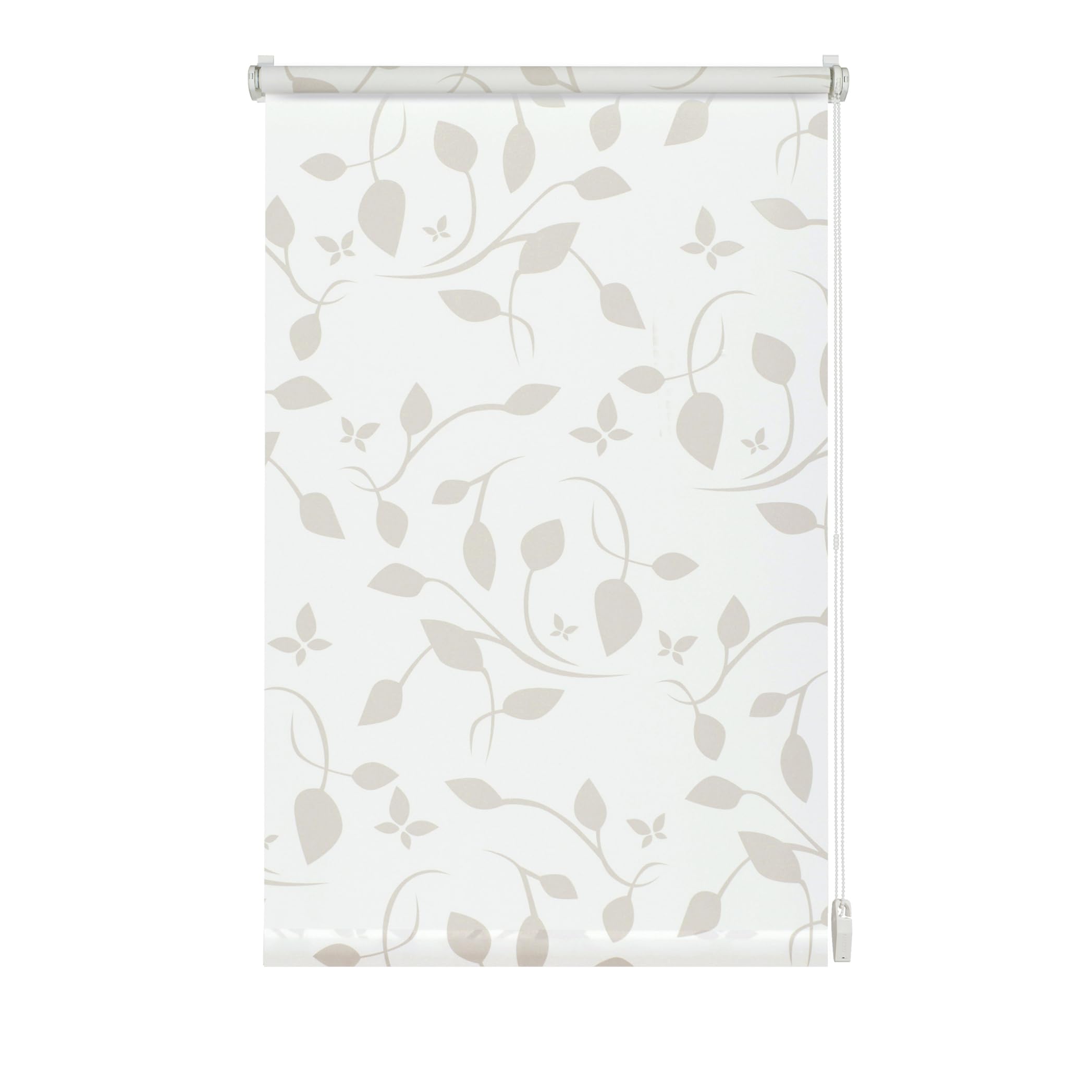 Gardinia Easyfix Rollo Dekor Scandinavian – Klemm- oder Klebevariante, 45 x 150 cm, Weiß/Natur