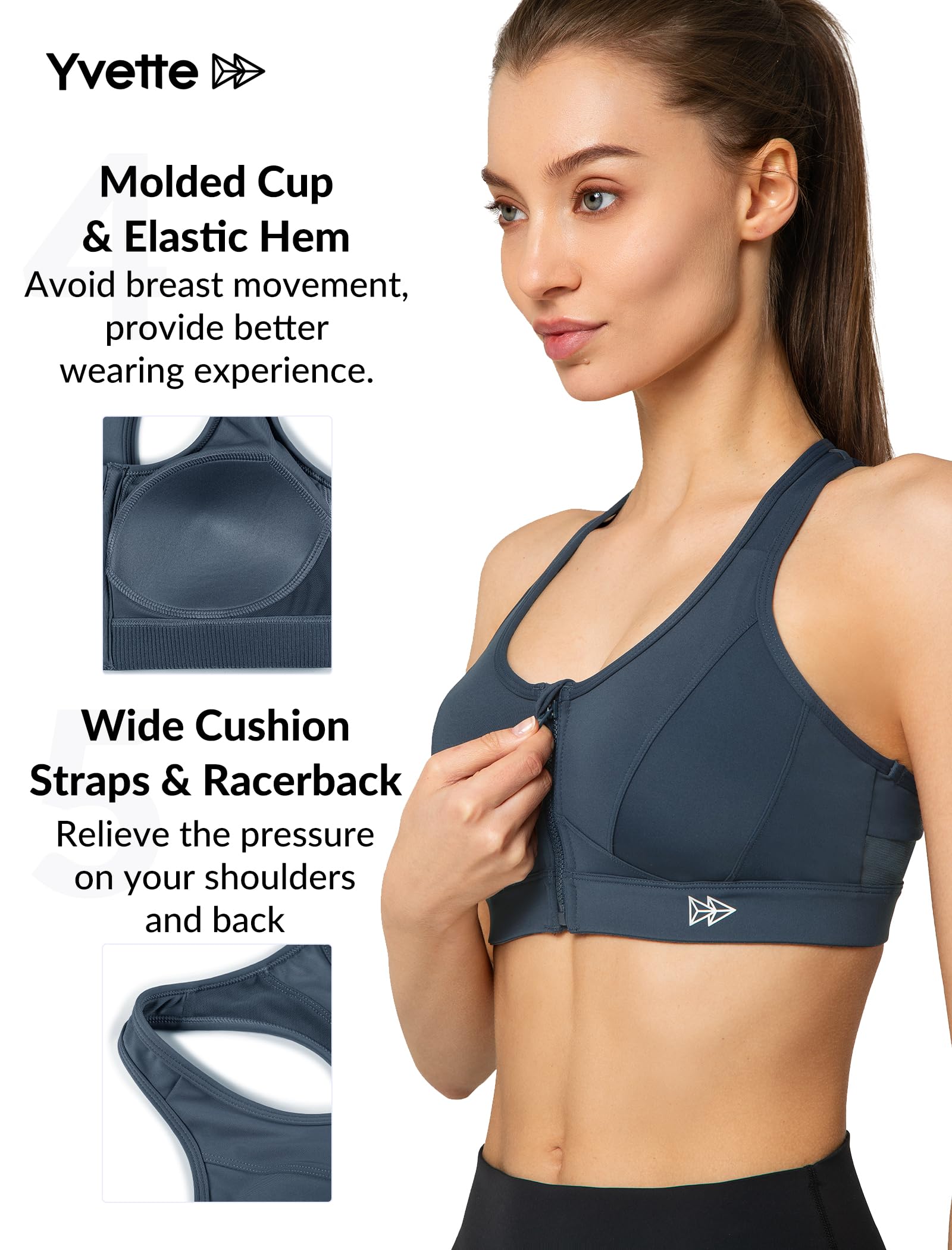Yvette Molded Reggiseno Sportivo Donna