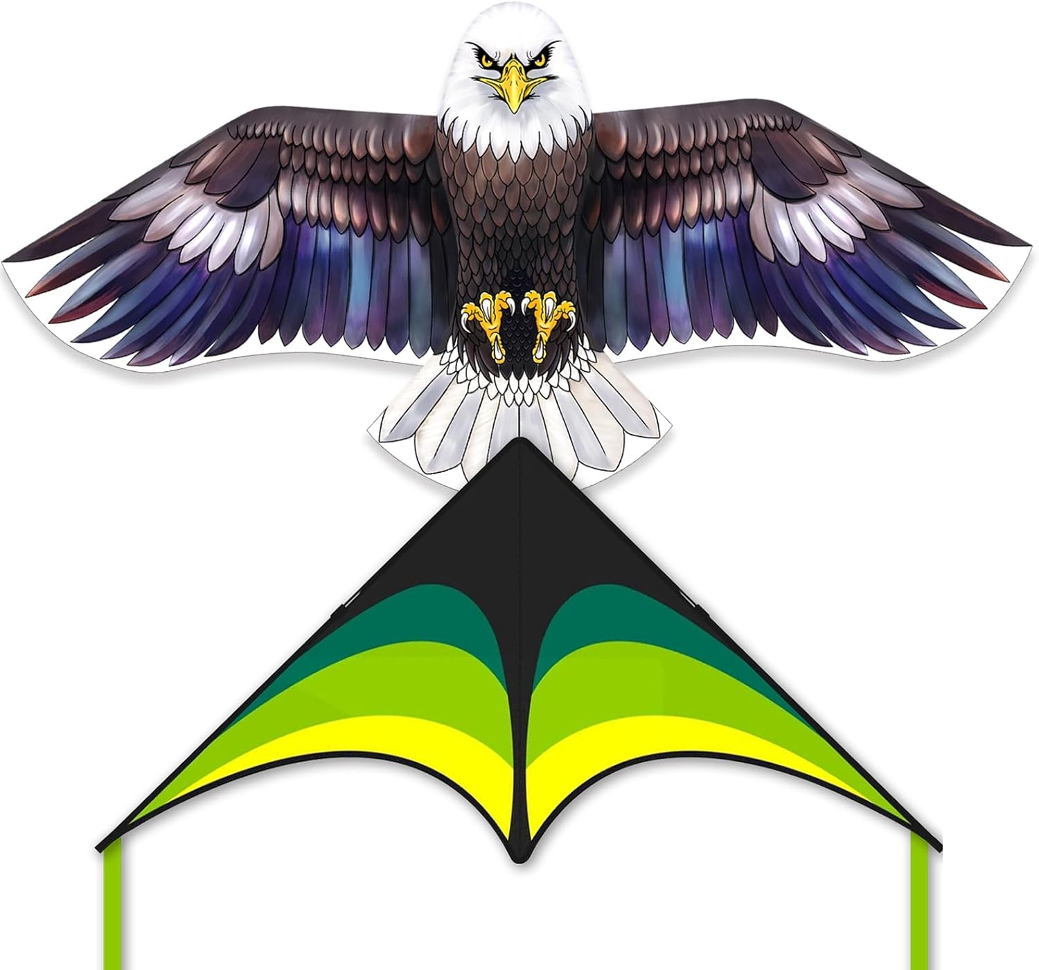 Mint's Colorful Life Bald Eagle Kite & Delta Kite for Kids & Adults, Extremely Easy to Fly Kite, Best Kite for Beginner