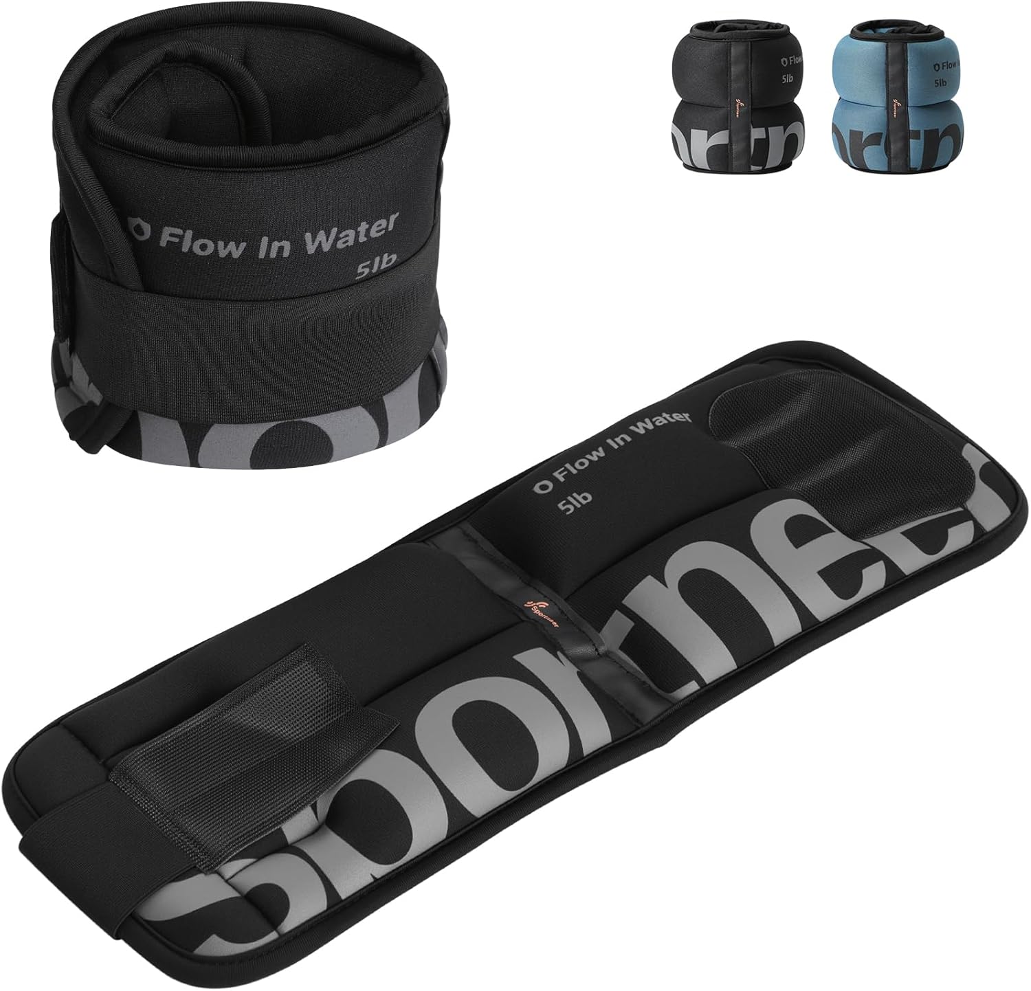 Sportneer Ankle Weights for Men Women Strength Training,10 lbs/Pair Leg Weights Set Comfortable and Soft Perfect for Dancing Running Walking Fitness Workout - Image 9