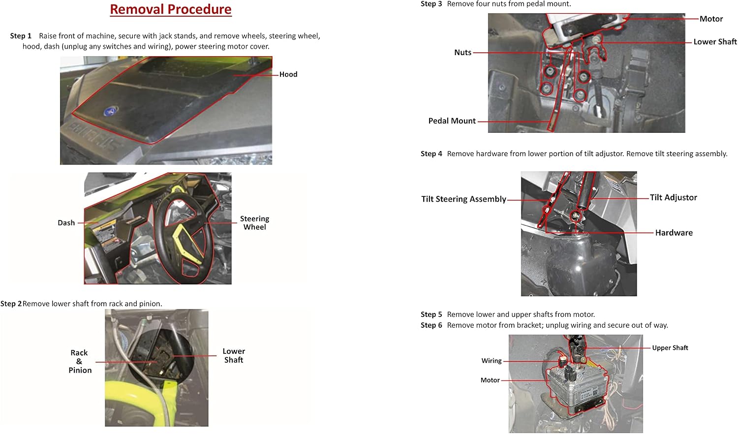 Rugged Front Electric Power Steering Kit Polaris RZR 900/1000/Turbo, Bolt on System, Steers Easily Gets Rid of Wheel Jerk/Bump Steer When Navigating Rough Terrains (See Fitment Details in Description)