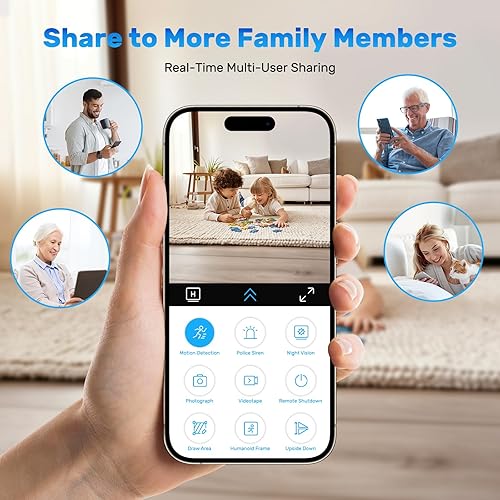 Miniatura 7 de Cámara de seguridad WiFi 4K HD Cámaras pequeñas, cámaras de cámara interior con resolución HD, WiFi inalámbrica y cámara SD almacenamiento en la