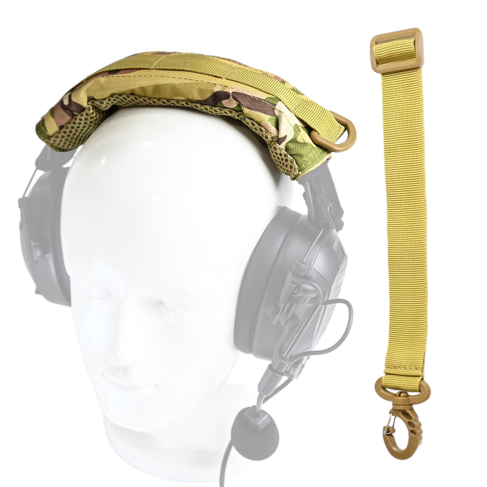 SVXSODA Tactical Modular Earmuff Cover Compatible with 3M, Howard Leight, Walker's, and Peltor hearing protectors (Camo)