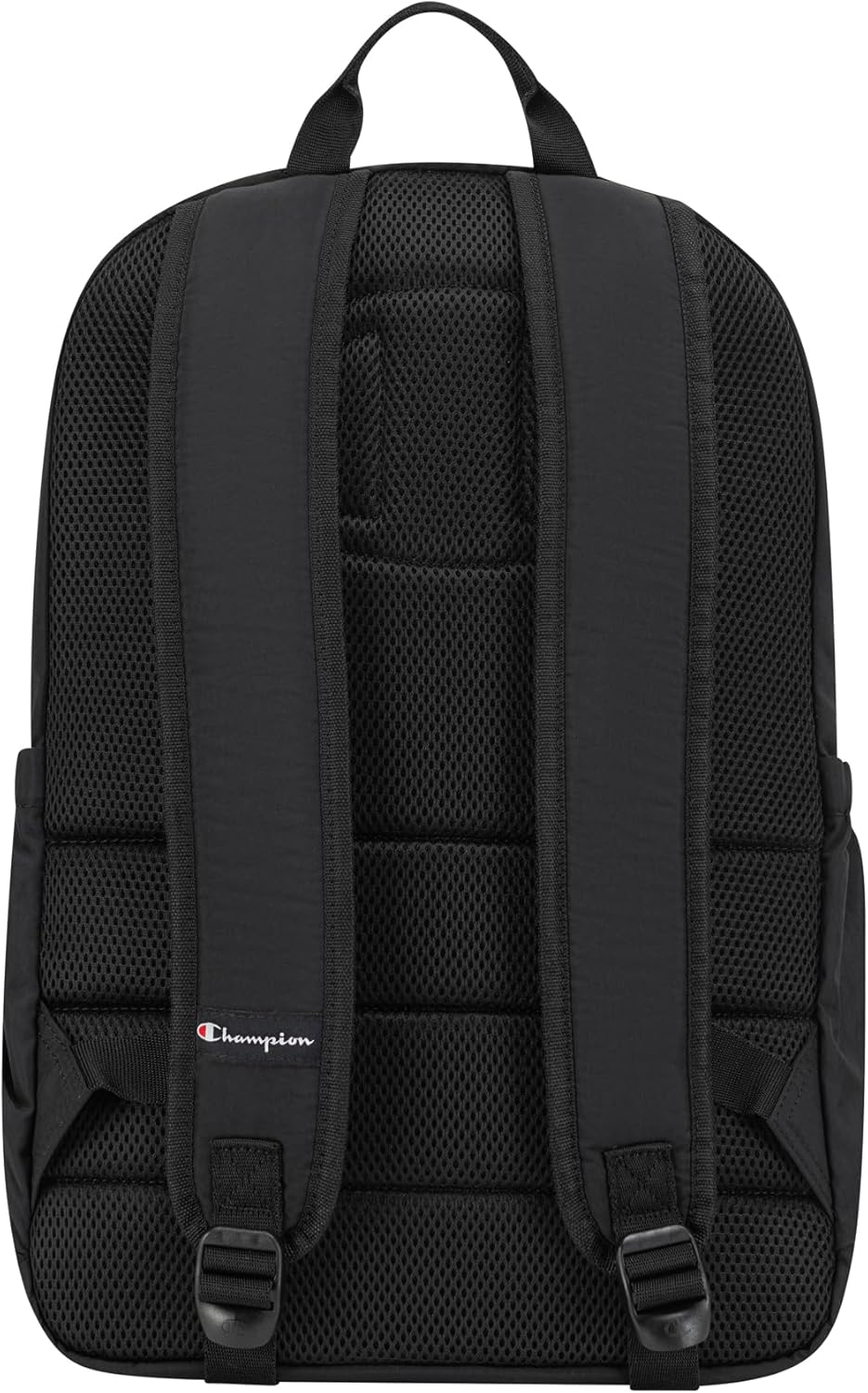 Champion Venice Laptop Backpack in Crinkle Nylon with Padded Adjustable Straps, Water Bottle Pocket for Work, Travel, Commute, Black, One Size - Image 3